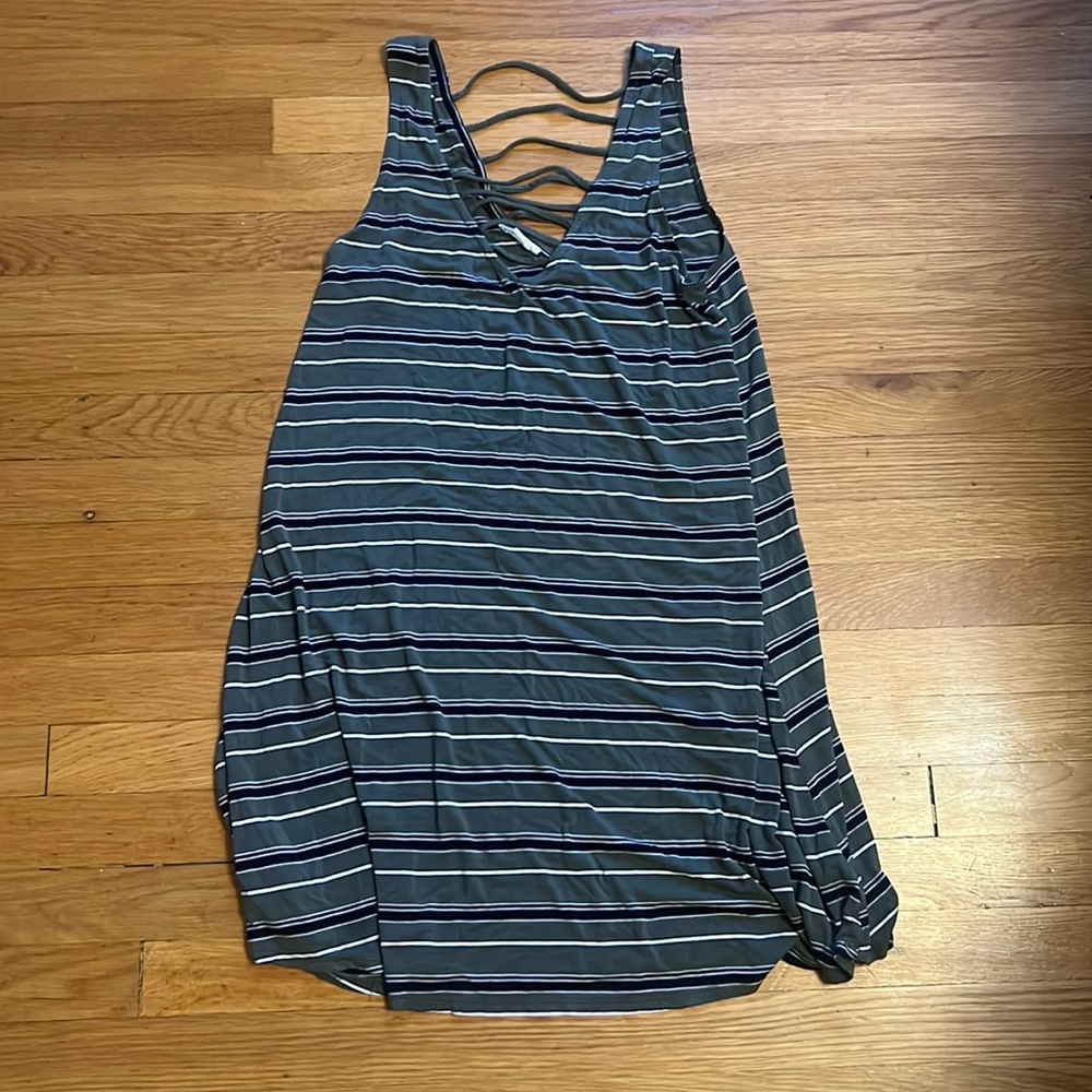 Socialite Striped Cotton Dress